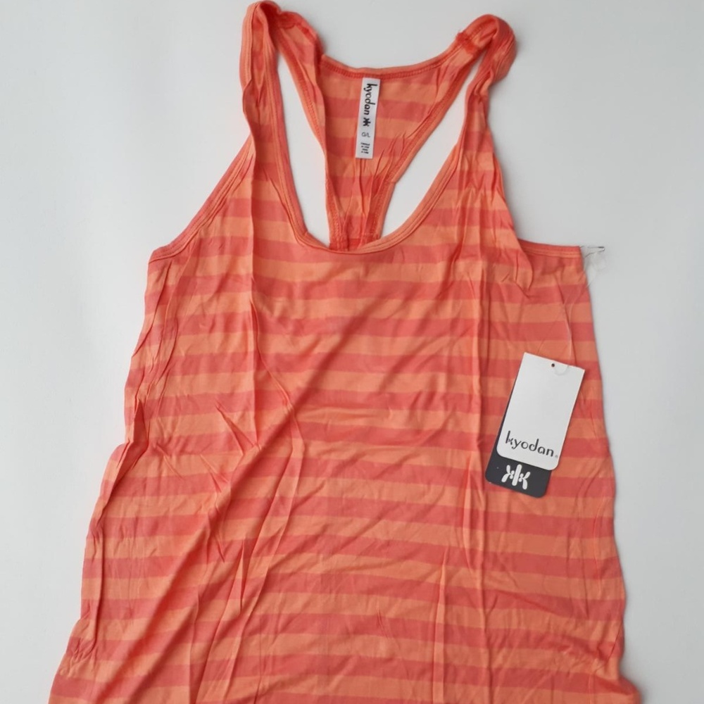 Kyodan Racerback Stripe Tank Coral